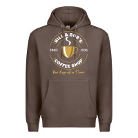 Coffee bill and bob coffee shop aa recovery gift t shirt Premium Hoodie - PixelWave