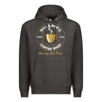 Smoke bill and bob coffee shop aa recovery gift t shirt Premium Hoodie - PixelWave