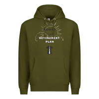 Army Green the rapture is my retirement plan bible heaven jesus Premium Hoodie - PixelWave