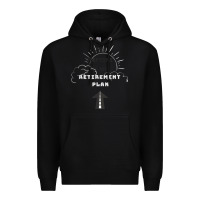 Black the rapture is my retirement plan bible heaven jesus Premium Hoodie - PixelWave