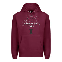 Burgundy the rapture is my retirement plan bible heaven jesus Premium Hoodie - PixelWave