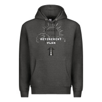 Charcoal Heather the rapture is my retirement plan bible heaven jesus Premium Hoodie - PixelWave