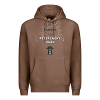 Chestnut the rapture is my retirement plan bible heaven jesus Premium Hoodie - PixelWave