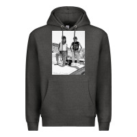 Charcoal Heather Thelma And Louise Premium Hoodie - PixelWave