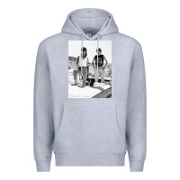 Heather Grey Thelma And Louise Premium Hoodie - PixelWave