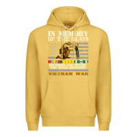 Antique Gold Vietnam War Veterans US Memorial Day In The Memory Of 58479 38 Premium Hoodie - PixelWave