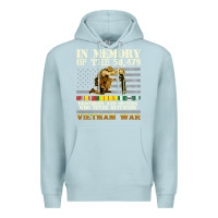 Blue Mist Vietnam War Veterans US Memorial Day In The Memory Of 58479 38 Premium Hoodie - PixelWave