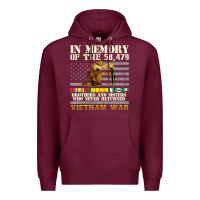 Vietnam War Veterans Us Memorial Day In The Memory Of 58479 38 Premium Hoodie | Teevron