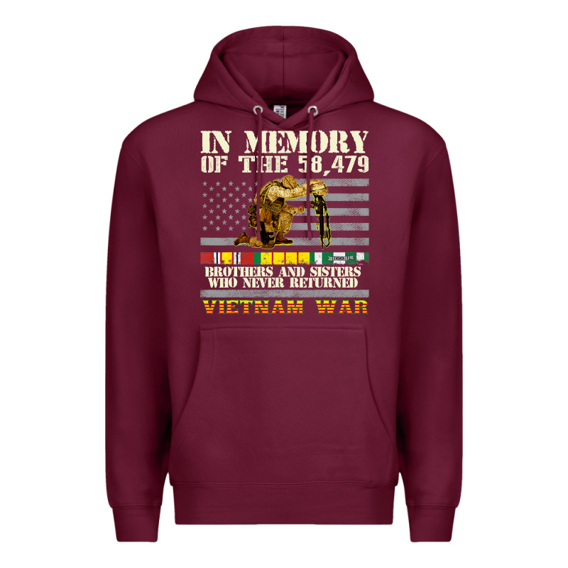 Vietnam War Veterans Us Memorial Day In The Memory Of 58479 38 Premium Hoodie by PixelWave | Teevron