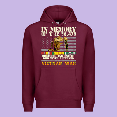 Vietnam War Veterans Us Memorial Day In The Memory Of 58479 38 Premium Hoodie Designed By Pixelwave