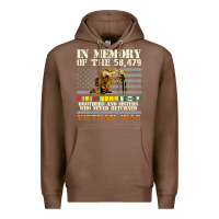 Chestnut Vietnam War Veterans US Memorial Day In The Memory Of 58479 38 Premium Hoodie - PixelWave