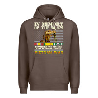 Coffee Vietnam War Veterans US Memorial Day In The Memory Of 58479 38 Premium Hoodie - PixelWave