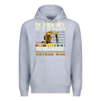 Heather Grey Vietnam War Veterans US Memorial Day In The Memory Of 58479 38 Premium Hoodie - PixelWave