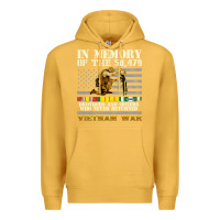 Mustard Vietnam War Veterans US Memorial Day In The Memory Of 58479 38 Premium Hoodie - PixelWave