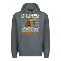 Rock Vietnam War Veterans US Memorial Day In The Memory Of 58479 38 Premium Hoodie - PixelWave