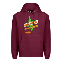 Burgundy brawndo the thirst mutilator   idiocracy inspired active Premium Hoodie - PixelWave