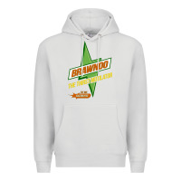 Dove Grey brawndo the thirst mutilator   idiocracy inspired active Premium Hoodie - PixelWave