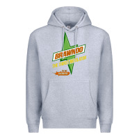 Heather Grey brawndo the thirst mutilator   idiocracy inspired active Premium Hoodie - PixelWave
