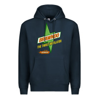 Navy brawndo the thirst mutilator   idiocracy inspired active Premium Hoodie - PixelWave