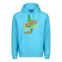 Ocean Blue brawndo the thirst mutilator   idiocracy inspired active Premium Hoodie - PixelWave