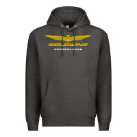 Charcoal Heather goldwing Premium Hoodie - PixelWave