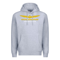 Heather Grey goldwing Premium Hoodie - PixelWave
