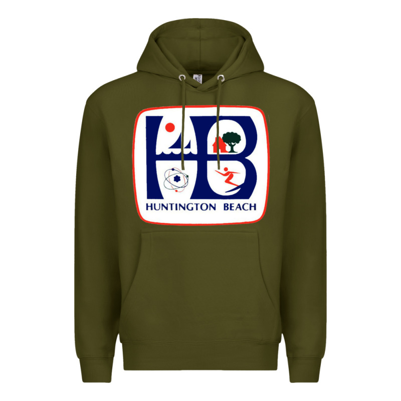 Coat Of Arms Of Huntington Beach Premium Hoodie by PixelWave | Teevron