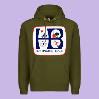 Coat Of Arms Of Huntington Beach Premium Hoodie Designed By Pixelwave