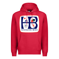 Cardinal Coat of arms of Huntington Beach Premium Hoodie - PixelWave