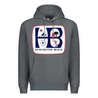 Rock Coat of arms of Huntington Beach Premium Hoodie - PixelWave