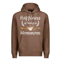 Chestnut happiness is being a mommom  cute mothers day gifts Premium Hoodie - PixelWave