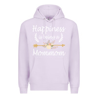 Lilac happiness is being a mommom  cute mothers day gifts Premium Hoodie - PixelWave