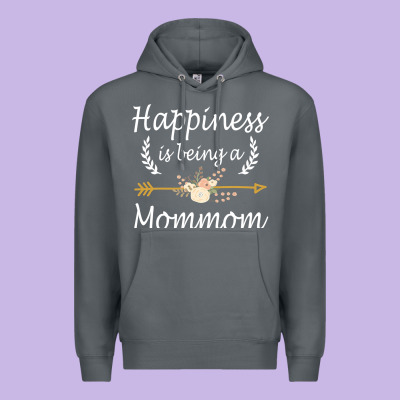 Happiness Is Being A Mommom  Cute Mothers Day Gifts Premium Hoodie Designed By Pixelwave
