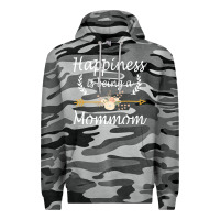 Slate Camo happiness is being a mommom  cute mothers day gifts Premium Hoodie - PixelWave