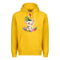 Lemon Moana HeiHei Rooster Pua Flowers Graphic Premium Hoodie - PixelWave