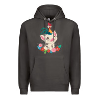 Smoke Moana HeiHei Rooster Pua Flowers Graphic Premium Hoodie - PixelWave