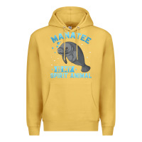Antique Gold manatee gifts Premium Hoodie - PixelWave