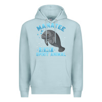 Blue Mist manatee gifts Premium Hoodie - PixelWave