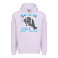Lilac manatee gifts Premium Hoodie - PixelWave