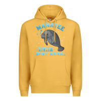 Mustard manatee gifts Premium Hoodie - PixelWave
