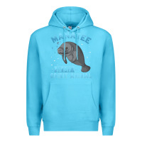 Ocean Blue manatee gifts Premium Hoodie - PixelWave