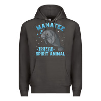 Smoke manatee gifts Premium Hoodie - PixelWave