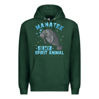 Sports Green manatee gifts Premium Hoodie - PixelWave
