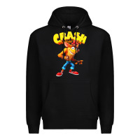 Black crash bandicoot Premium Hoodie - PixelWave