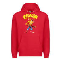 Red crash bandicoot Premium Hoodie - PixelWave