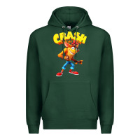 Sports Green crash bandicoot Premium Hoodie - PixelWave