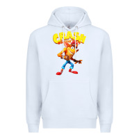 White crash bandicoot Premium Hoodie - PixelWave