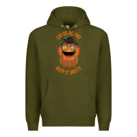 Army Green chaos reigns keep it gritty Premium Hoodie - PixelWave