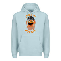 Blue Mist chaos reigns keep it gritty Premium Hoodie - PixelWave