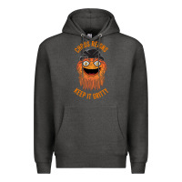 Charcoal Heather chaos reigns keep it gritty Premium Hoodie - PixelWave
